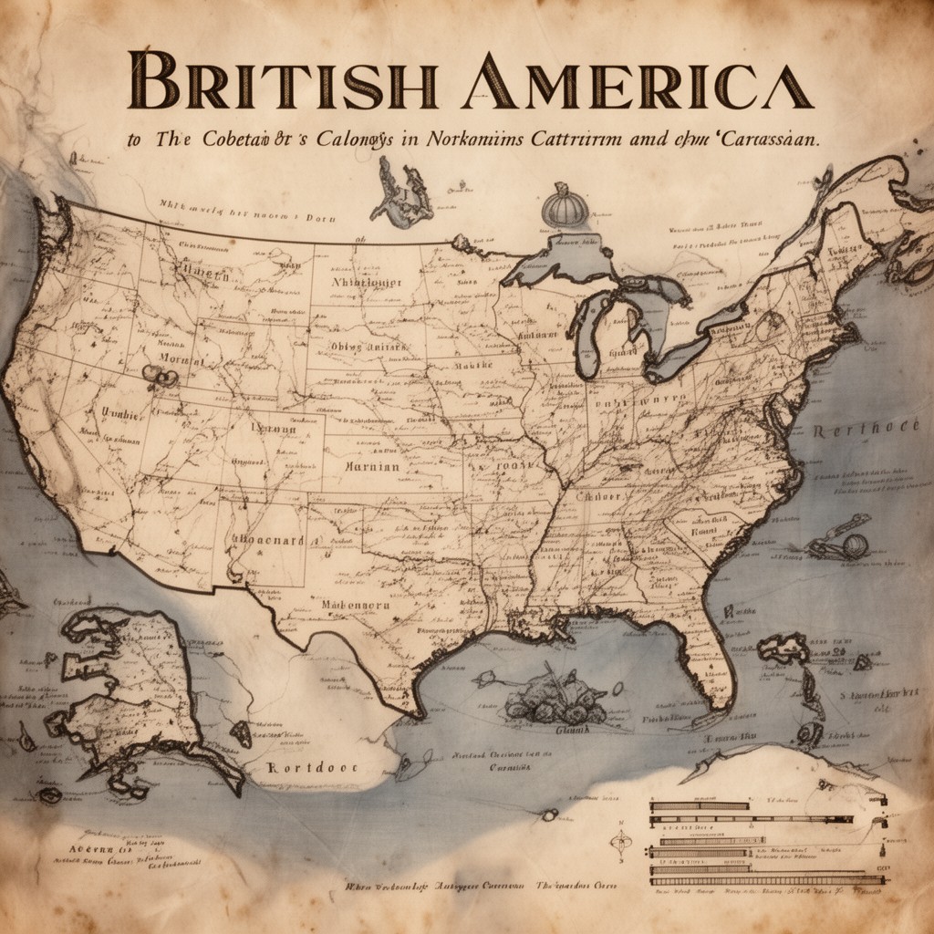 AI-generated illustration of British America