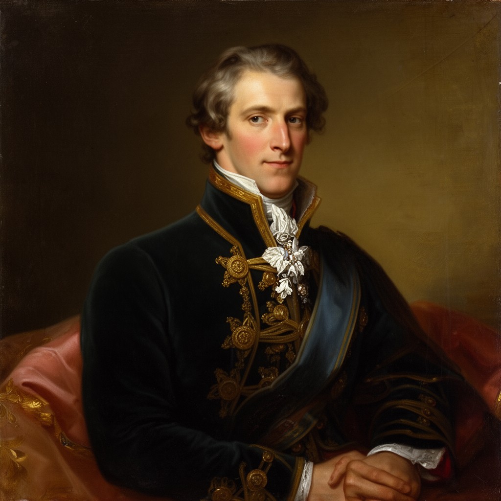 AI-generated illustration of Landgrave Frederick II of Hesse-Kassel
