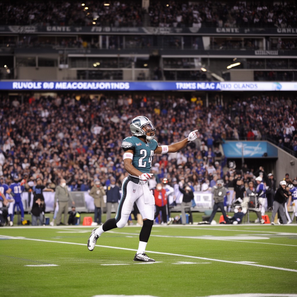AI-generated illustration of 2010 Miracle at the New Meadowlands comeback