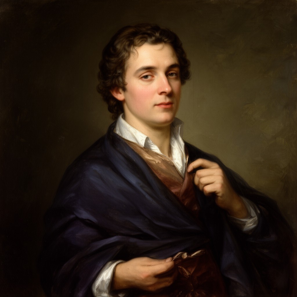AI-generated illustration of Novalis