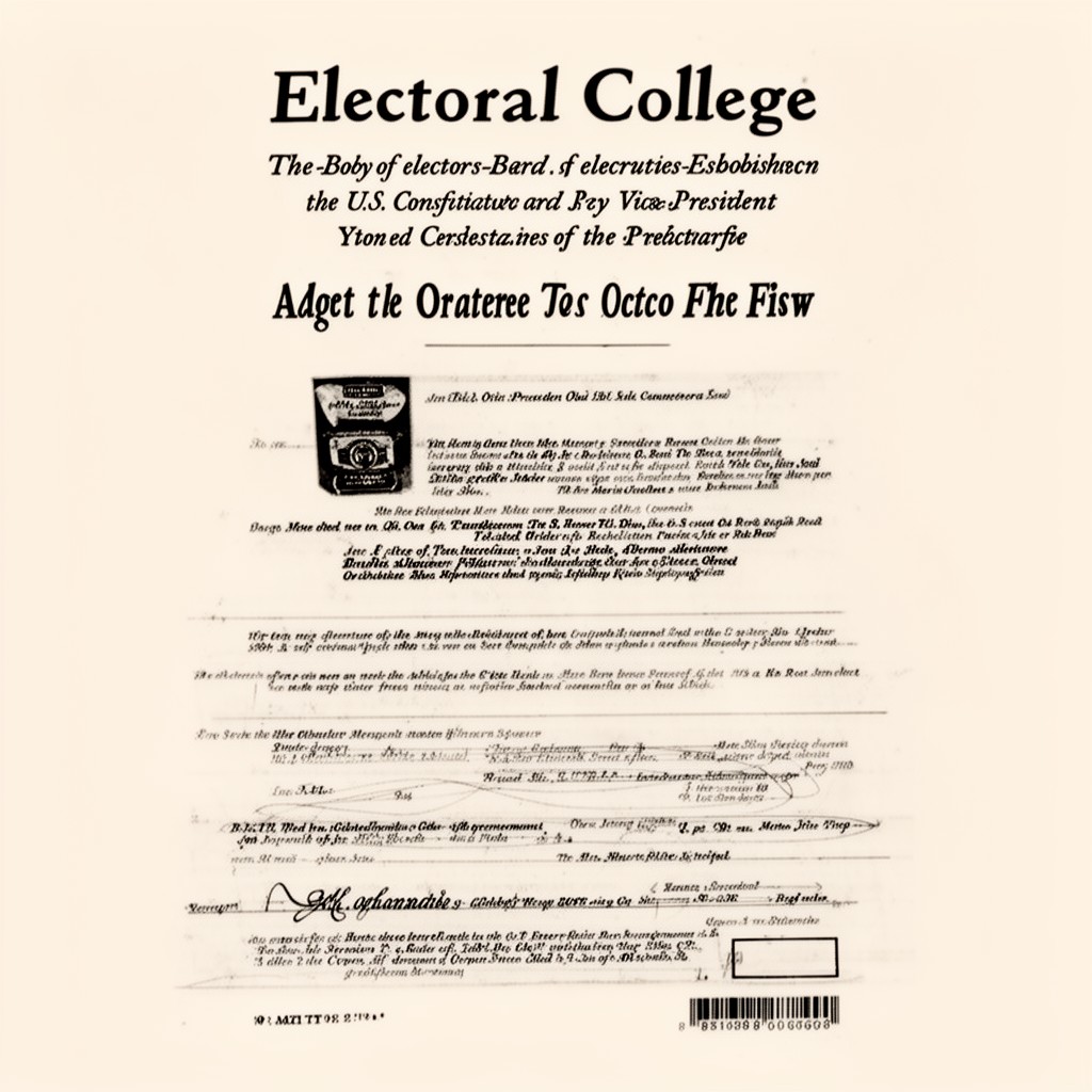 AI-generated illustration of Electoral College