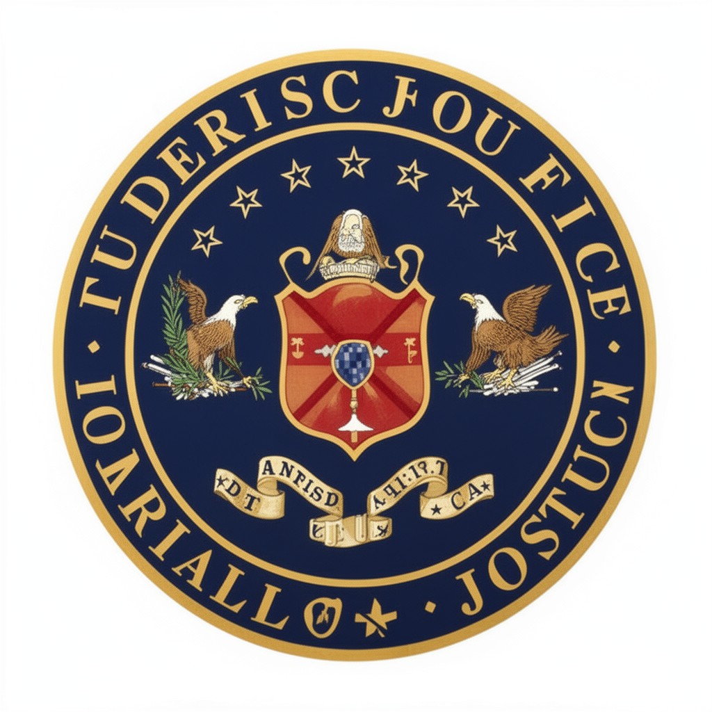 AI-generated illustration of Seal of the United States Department of Justice