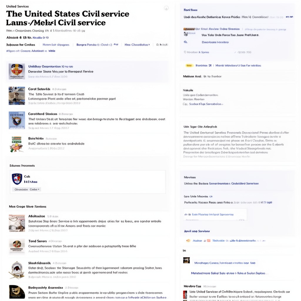 AI-generated illustration of United States Civil Service