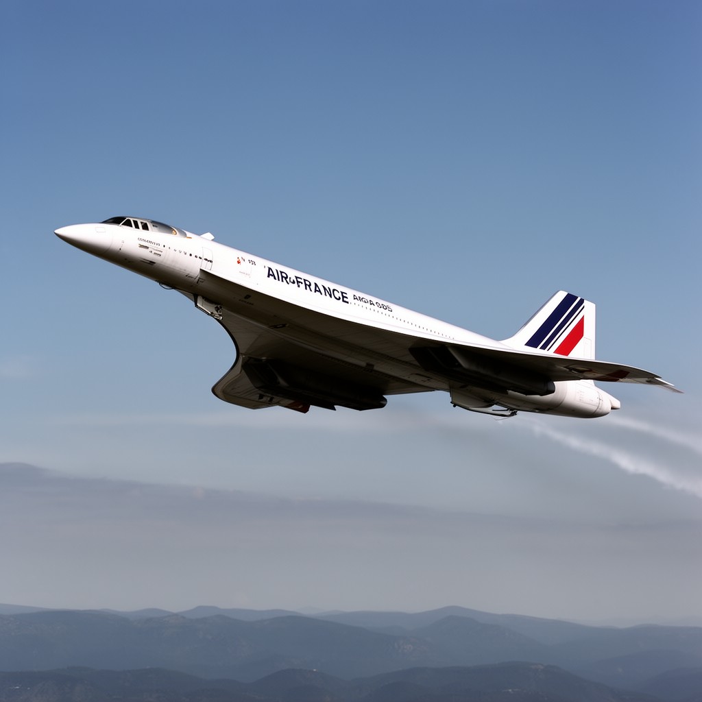 AI-generated illustration of Concorde (Air France)