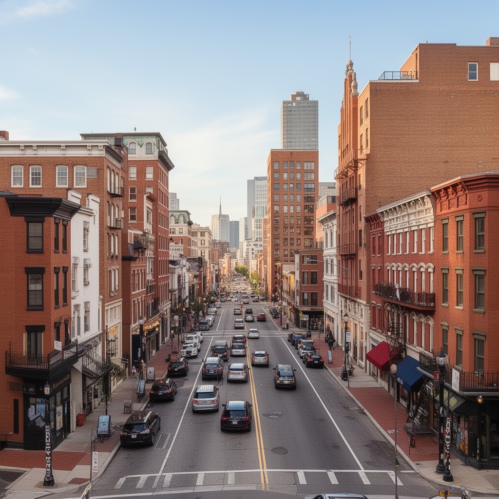 AI-generated illustration of Midtown Baltimore