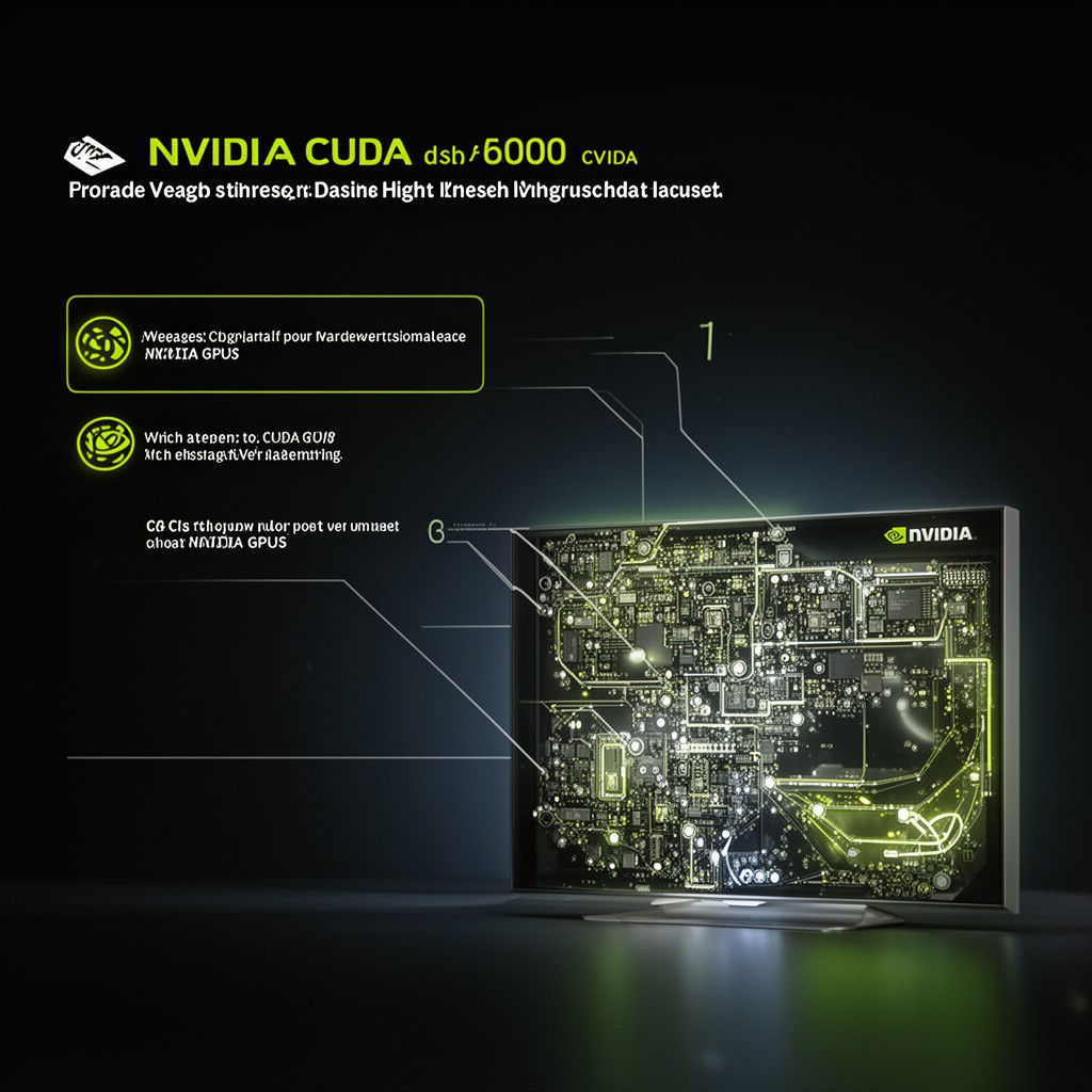 AI-generated illustration of NVIDIA CUDA