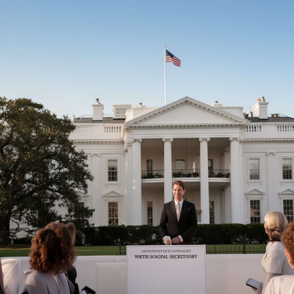 AI-generated illustration of White House social secretary