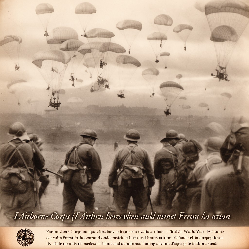 AI-generated illustration of I Airborne Corps