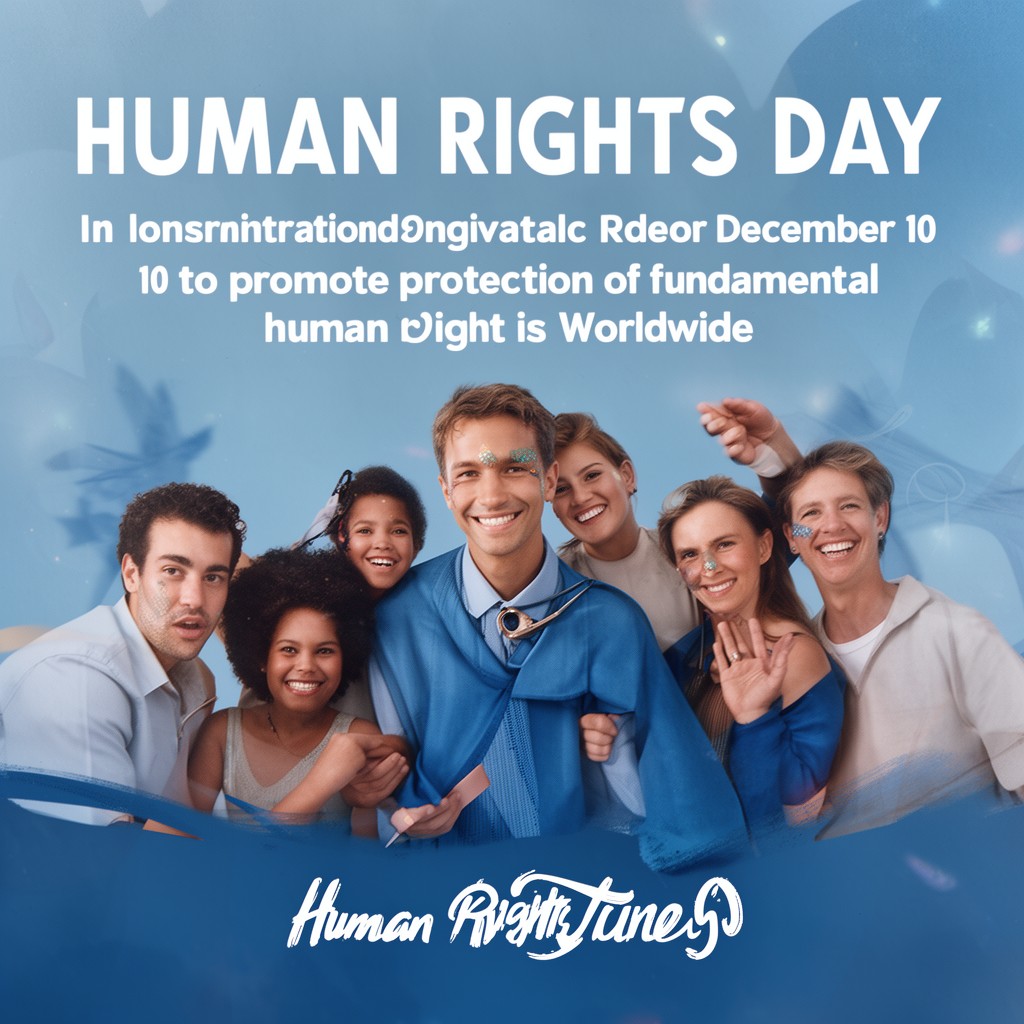 AI-generated illustration of Human Rights Day
