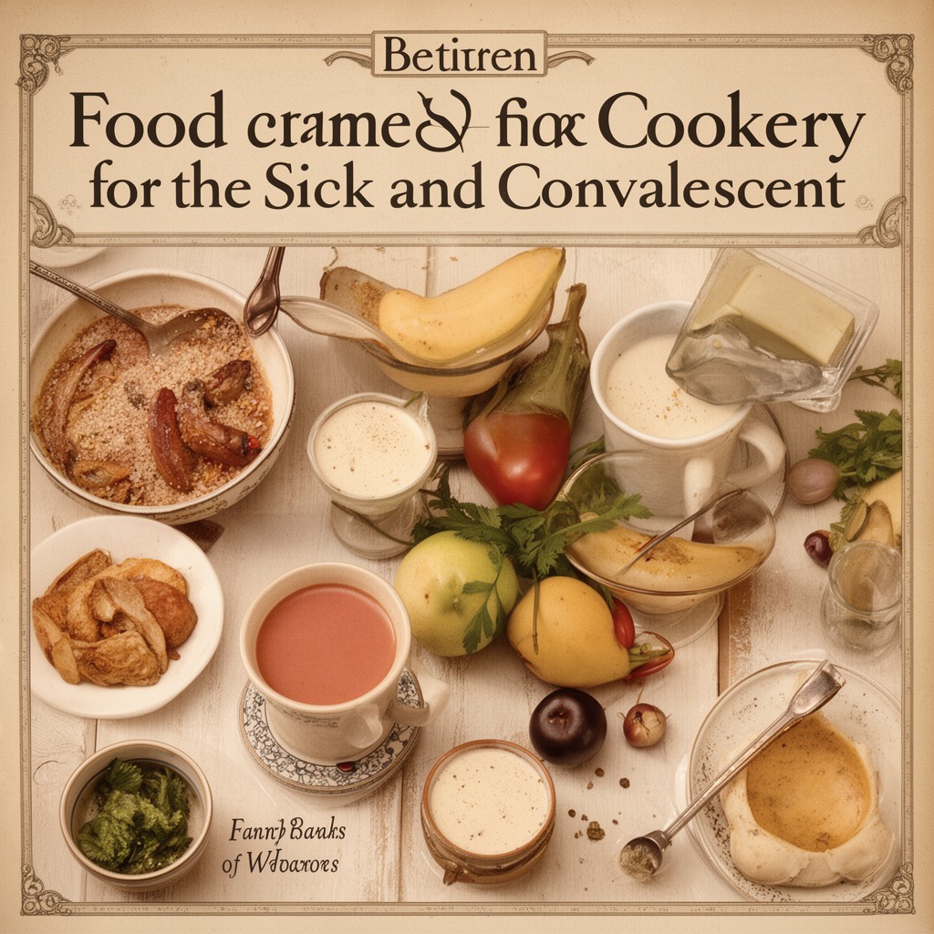 AI-generated illustration of Food and Cookery for the Sick and Convalescent