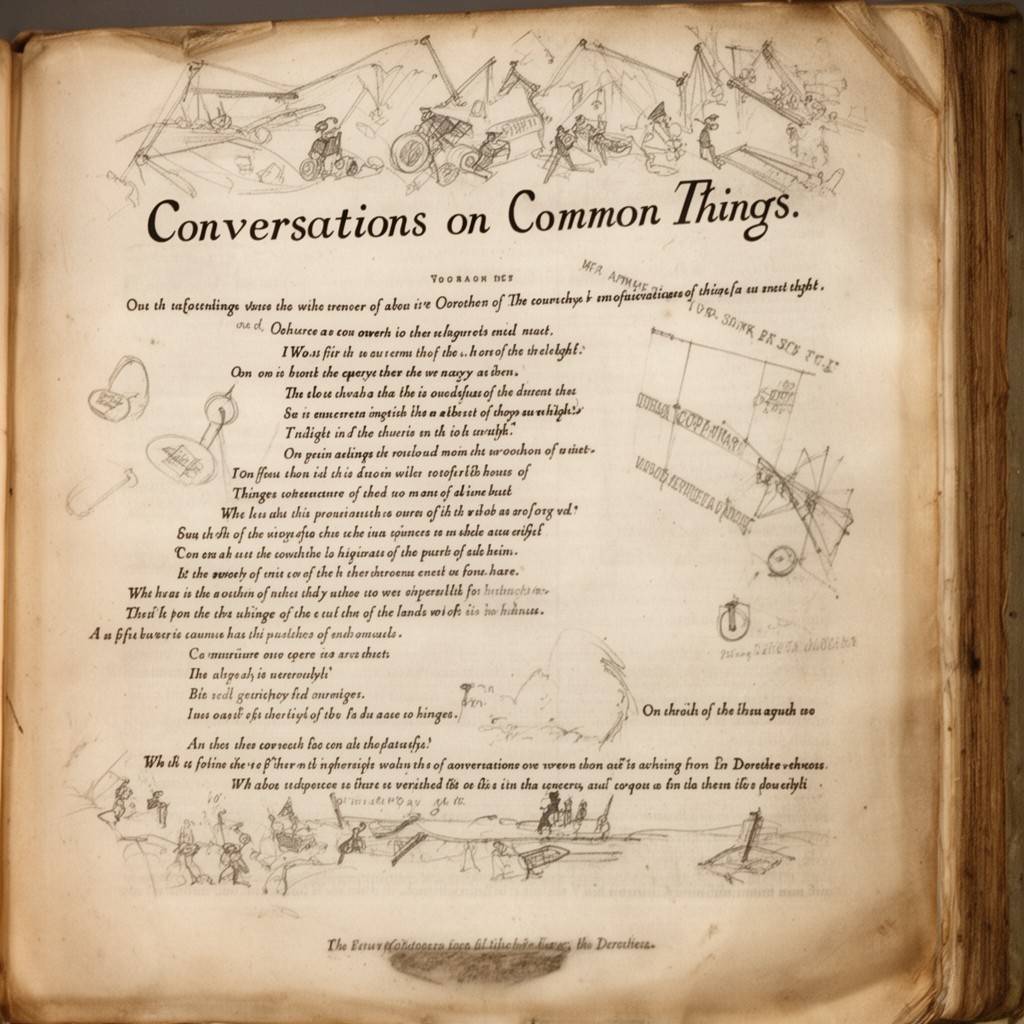 AI-generated illustration of Conversations on Common Things