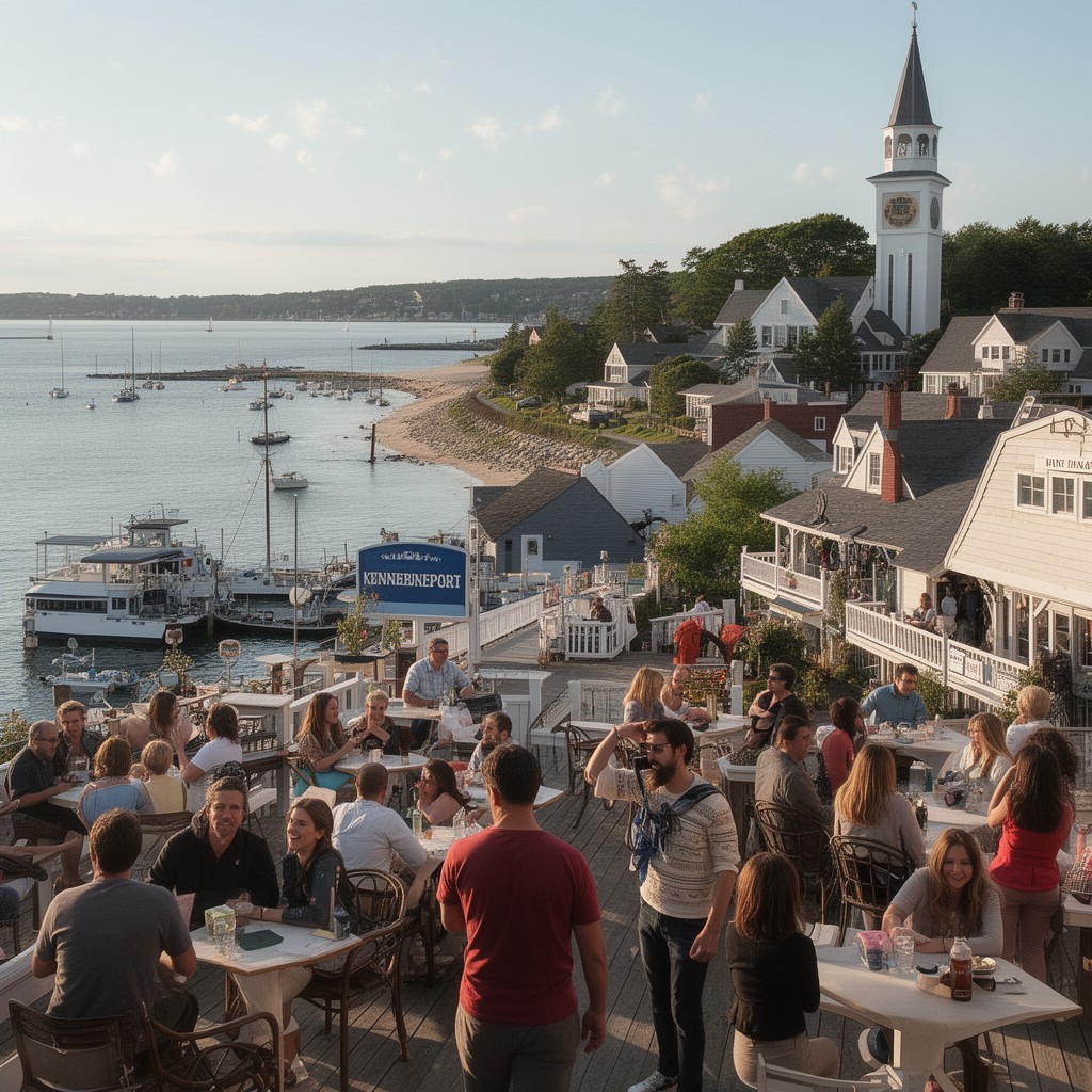 AI-generated illustration of Kennebunkport, Maine, United States
