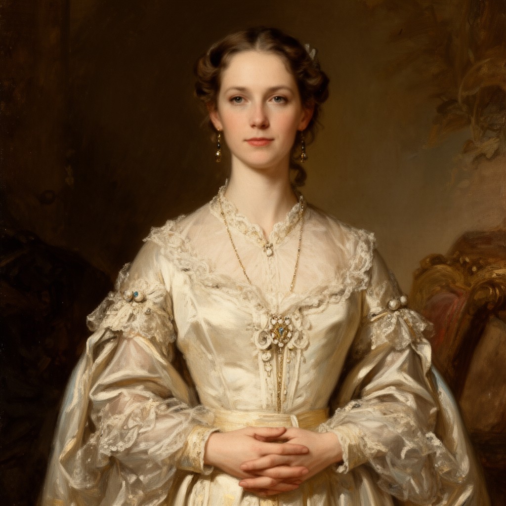 AI-generated illustration of Charlotte Lee, Countess of Lichfield