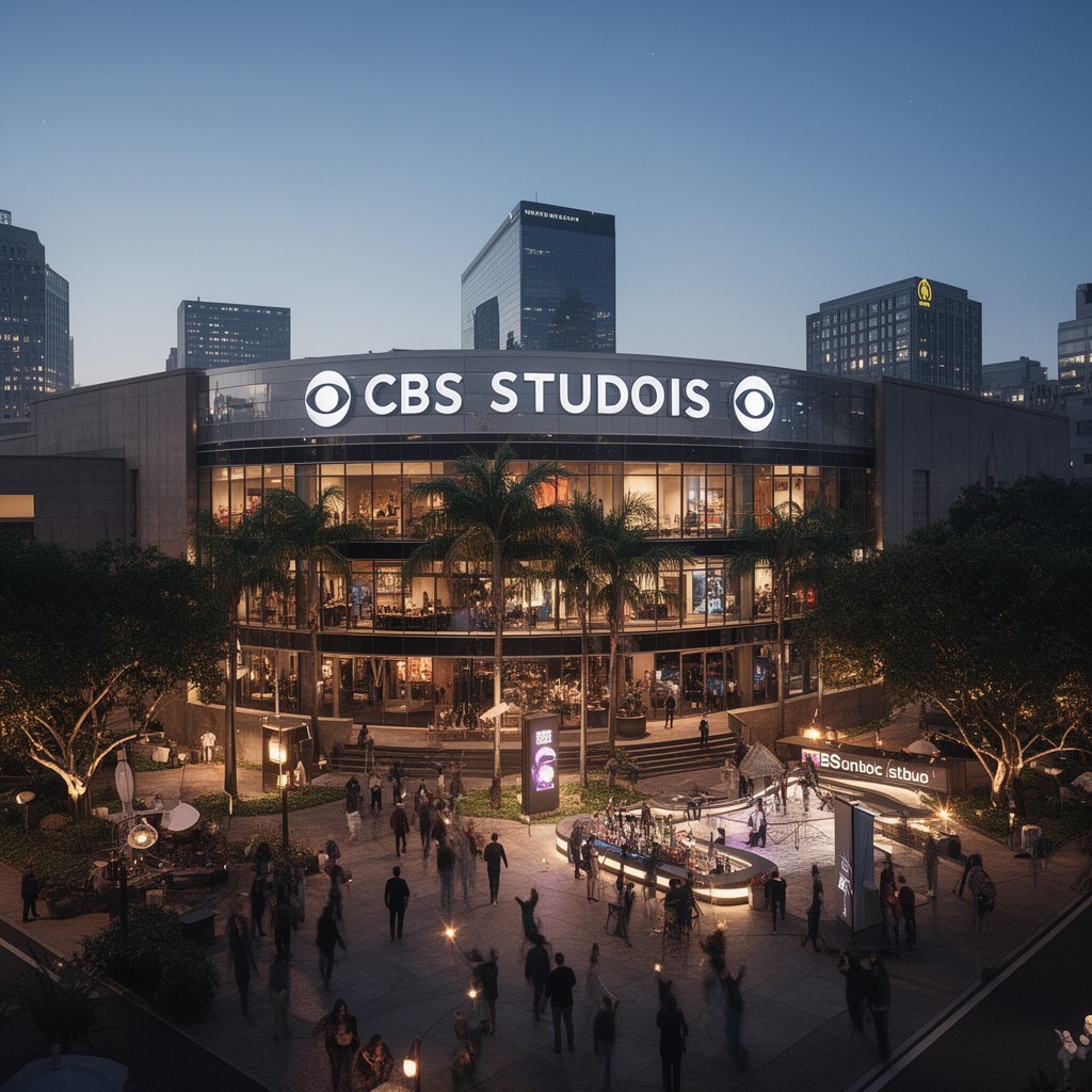 AI-generated illustration of CBS Studios
