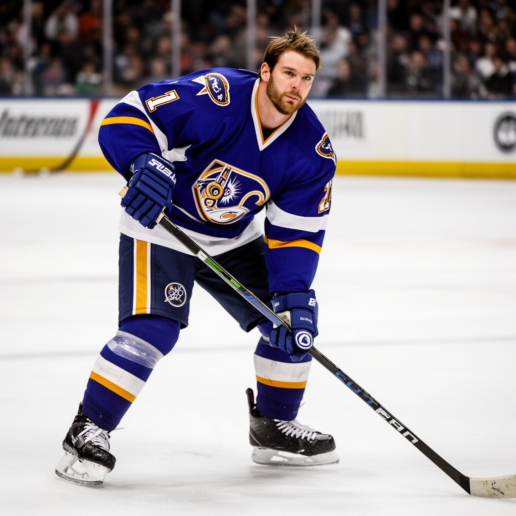 AI-generated illustration of Brett Hull
