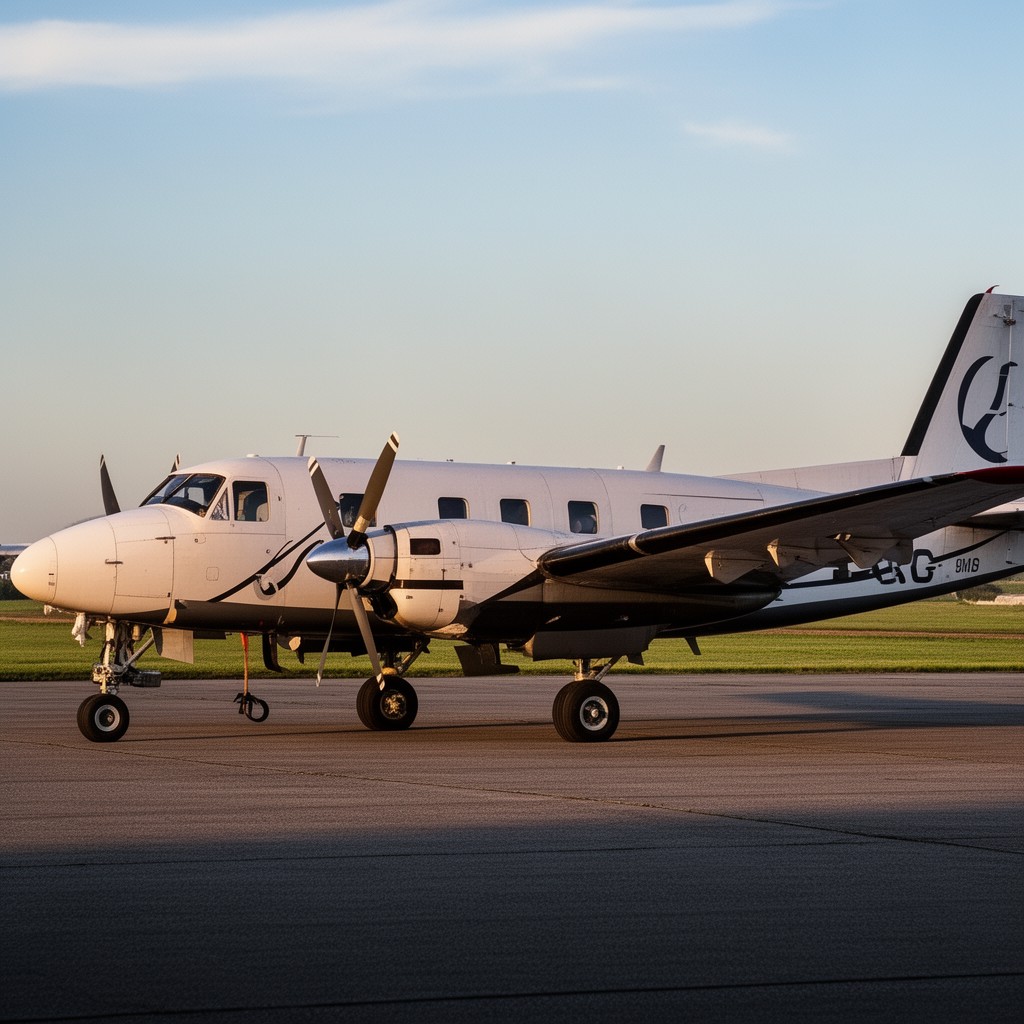 AI-generated illustration of Beechcraft King Air