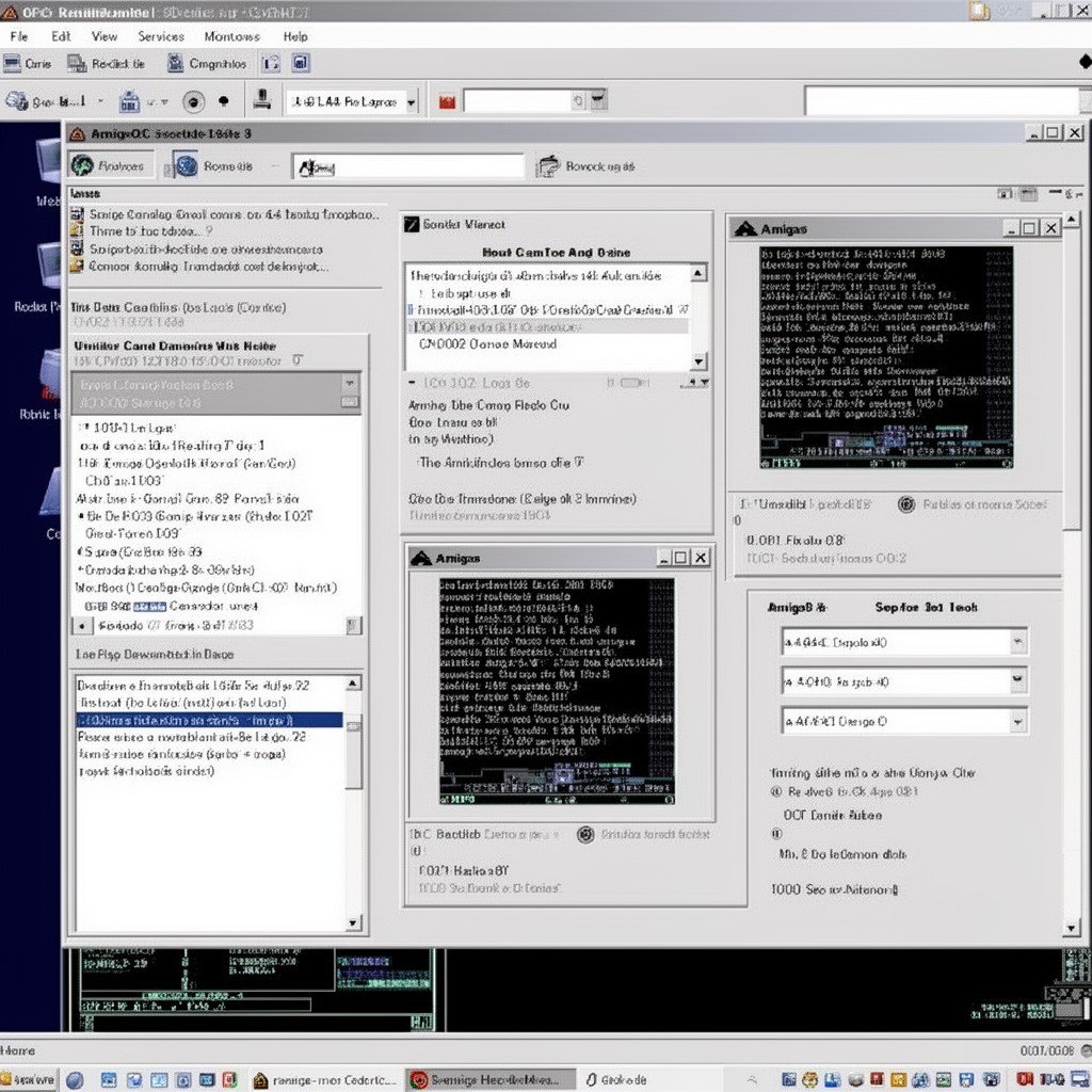 AI-generated illustration of AmigaOS