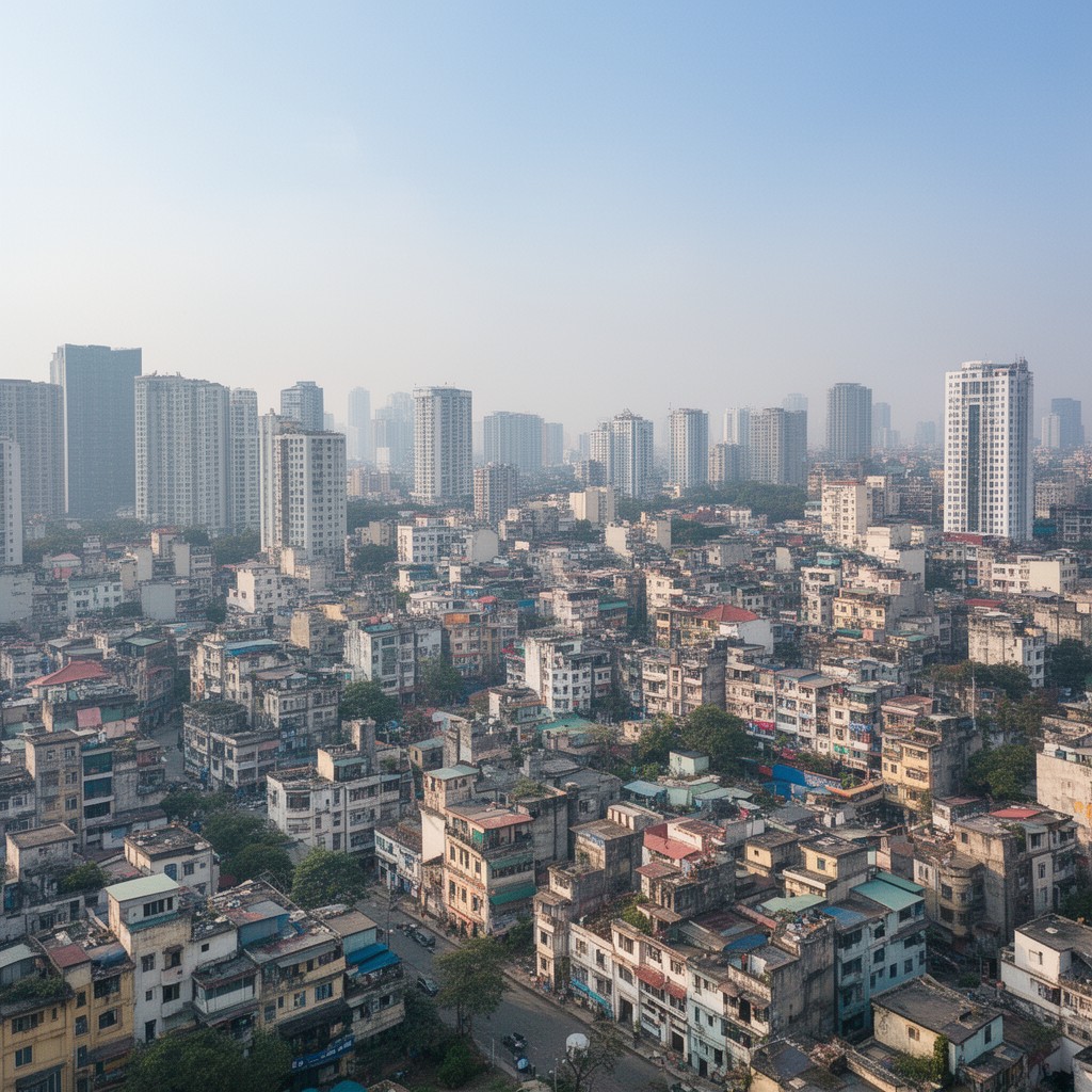 AI-generated illustration of Thanh Xuân District