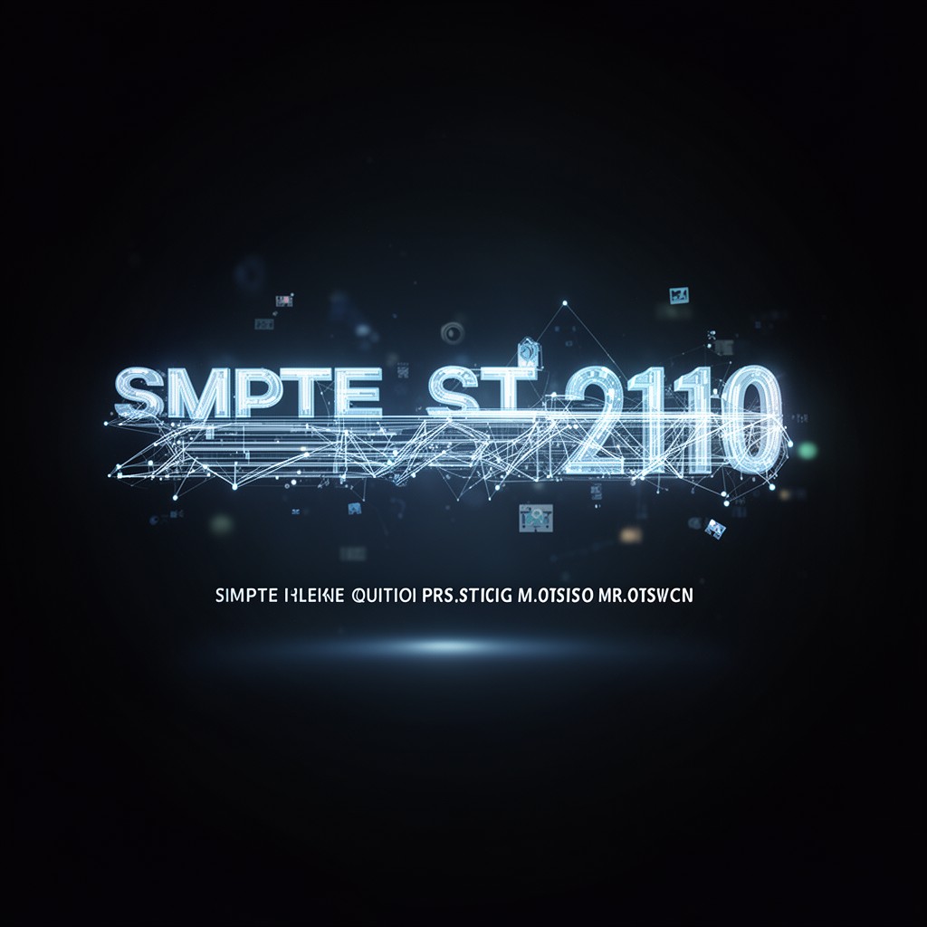 AI-generated illustration of SMPTE ST 2110