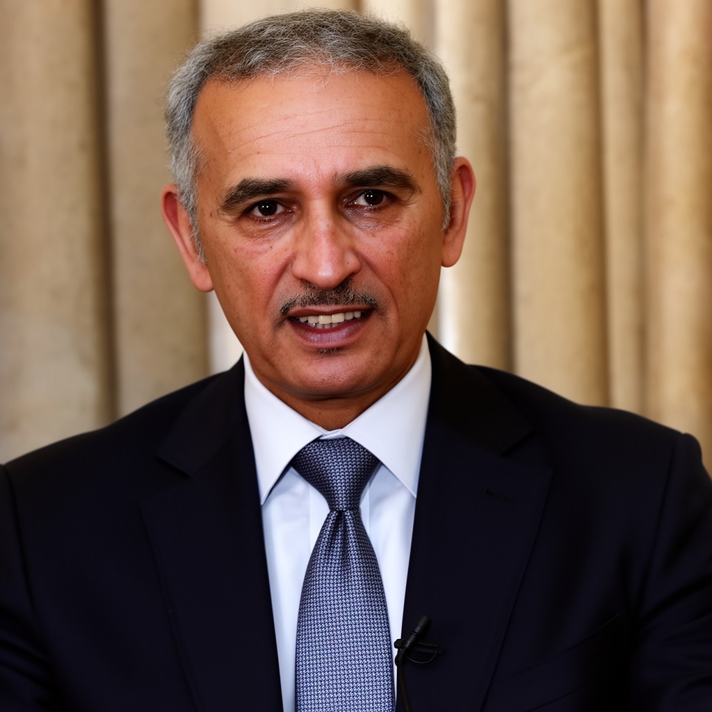 AI-generated illustration of Mustafa Abdul Jalil