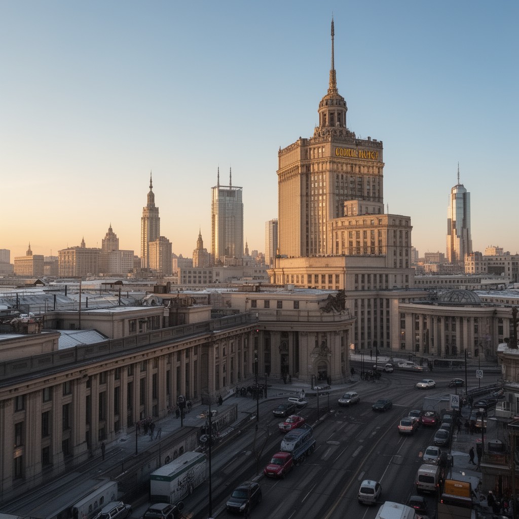 AI-generated illustration of Moscow City Soviet of People’s Deputies
