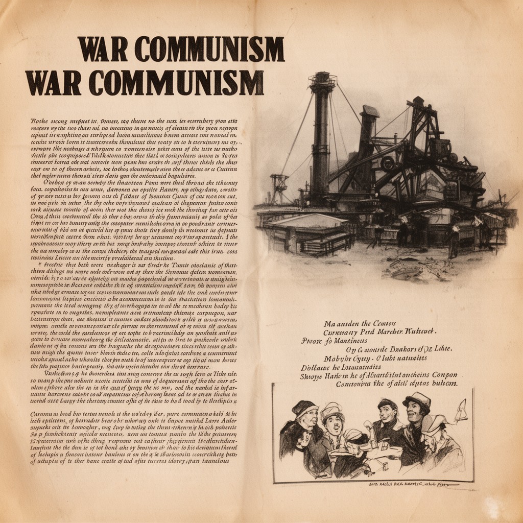 AI-generated illustration of War Communism