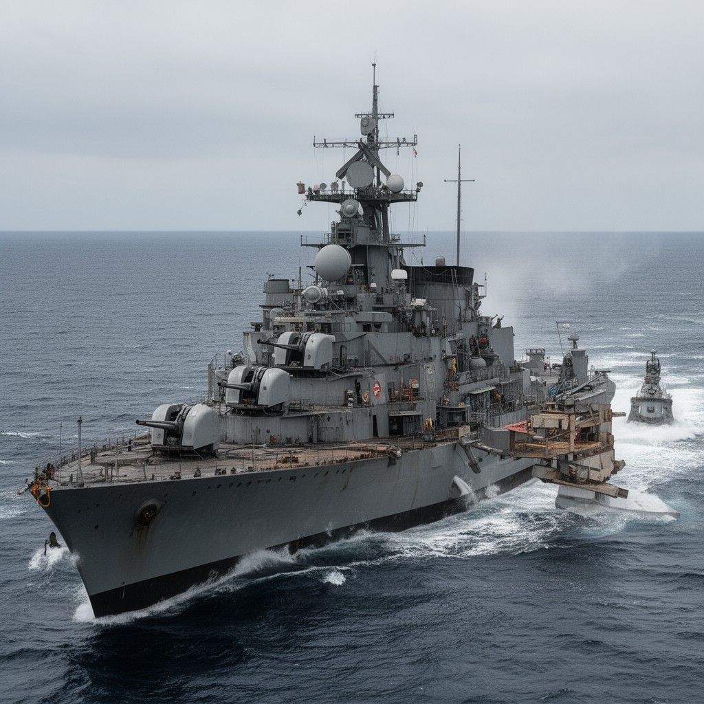 AI-generated illustration of Soviet Navy