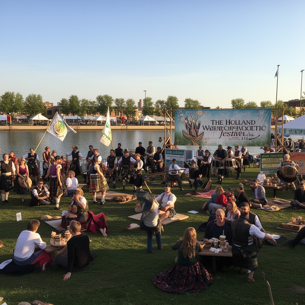 AI-generated illustration of Holland Waterfront Celtic Festival