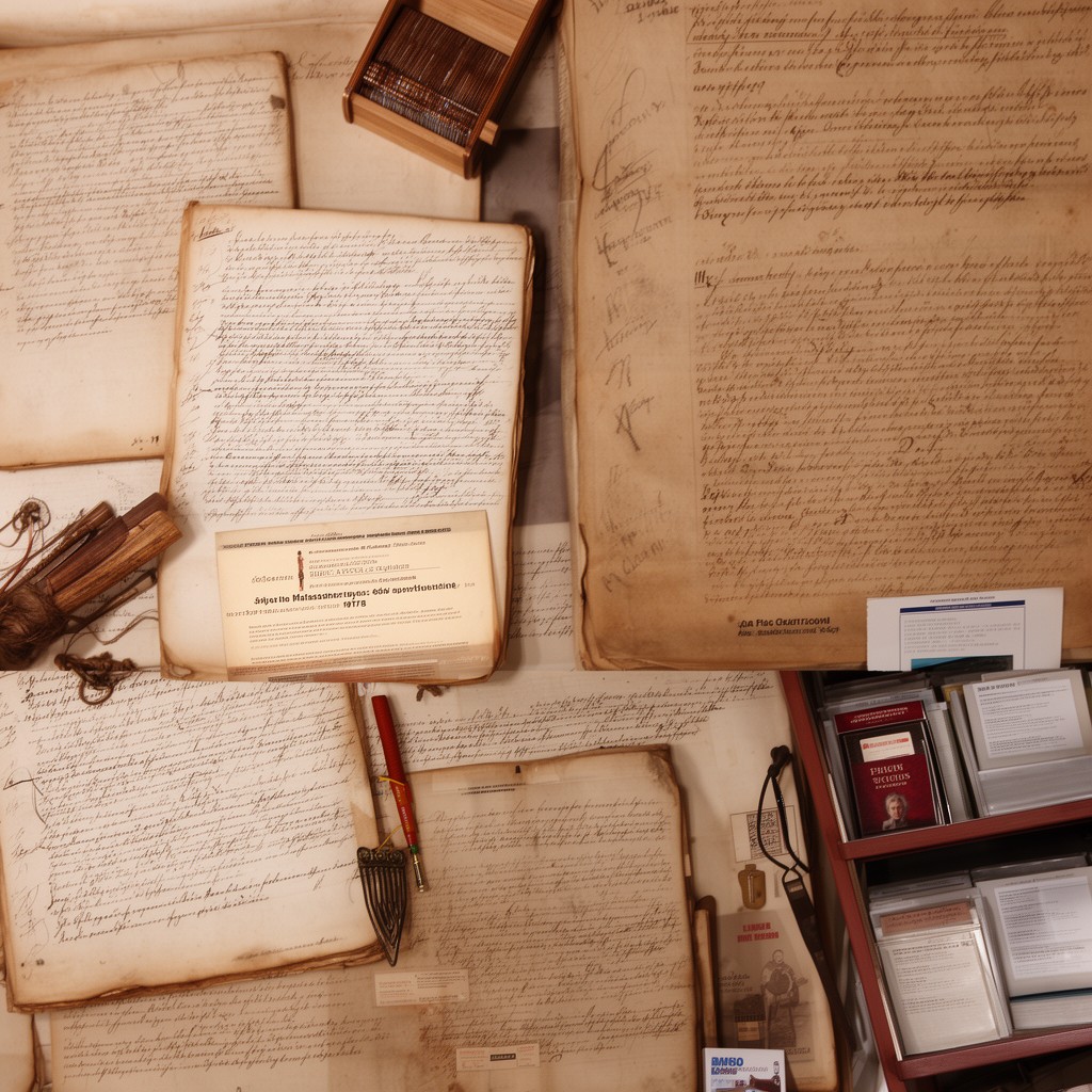 AI-generated illustration of Massachusetts State Archives