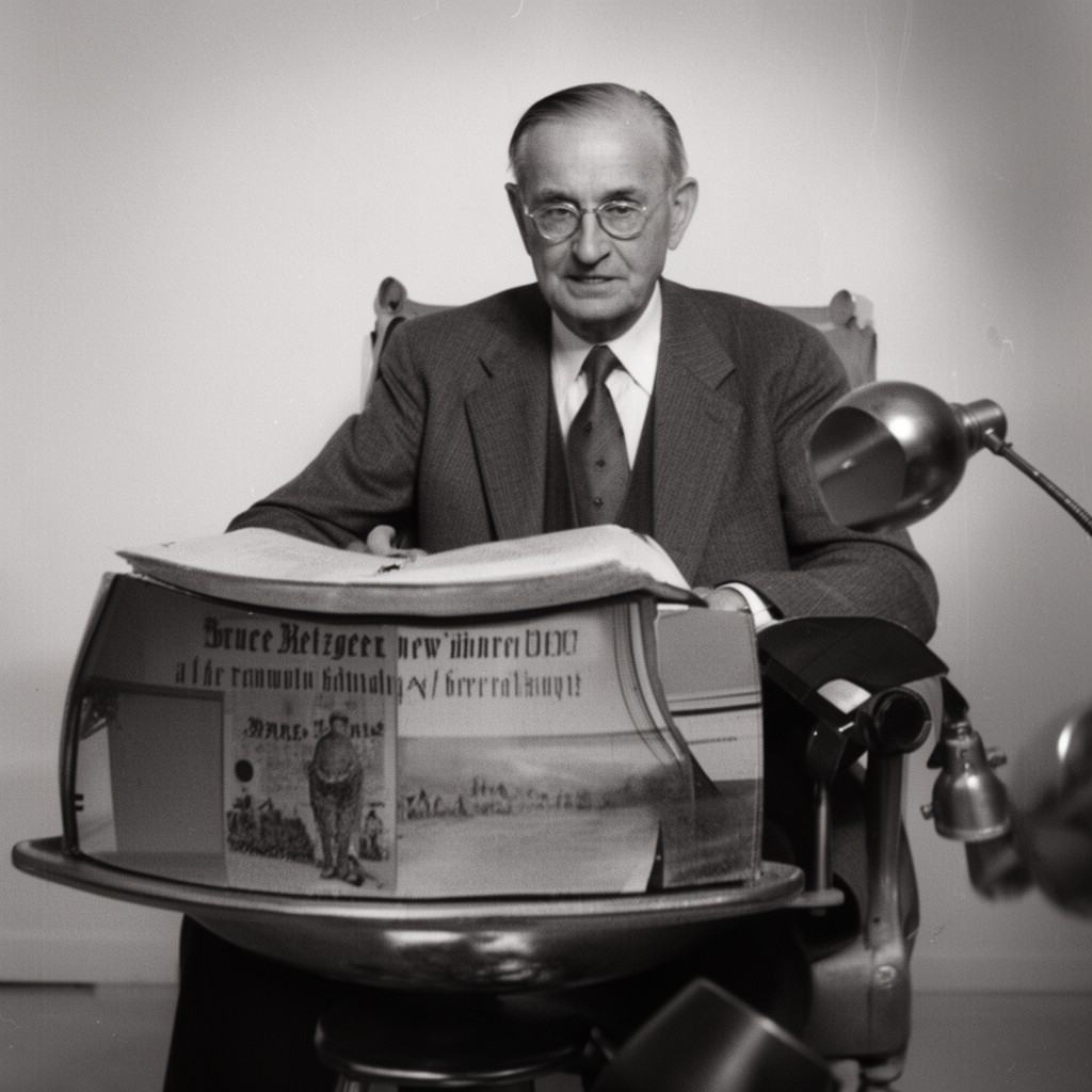 AI-generated illustration of Bruce M. Metzger