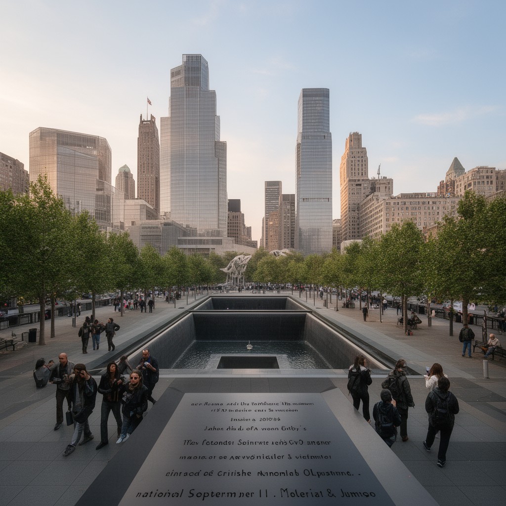 AI-generated illustration of National September 11 Memorial & Museum