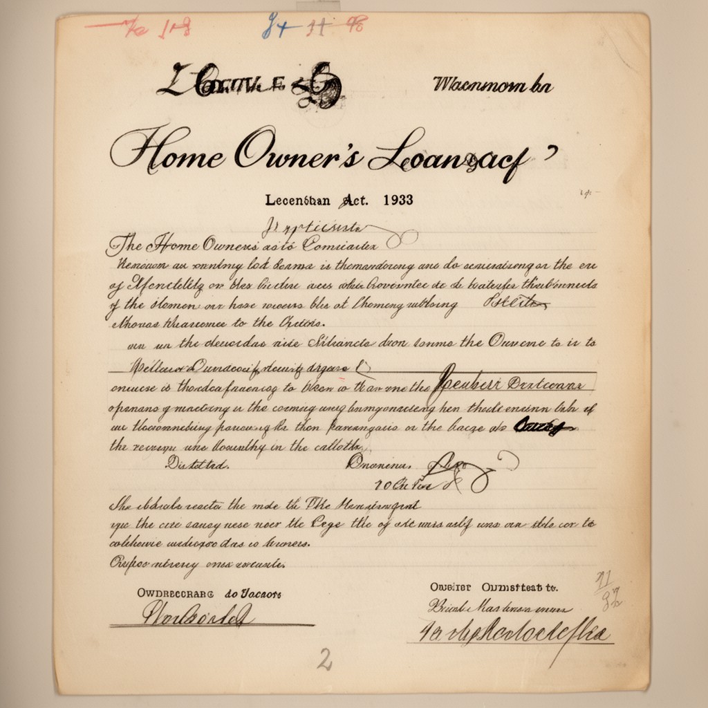 AI-generated illustration of Home Owners' Loan Act of 1933
