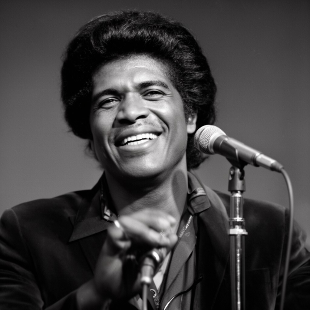 AI-generated illustration of James Brown