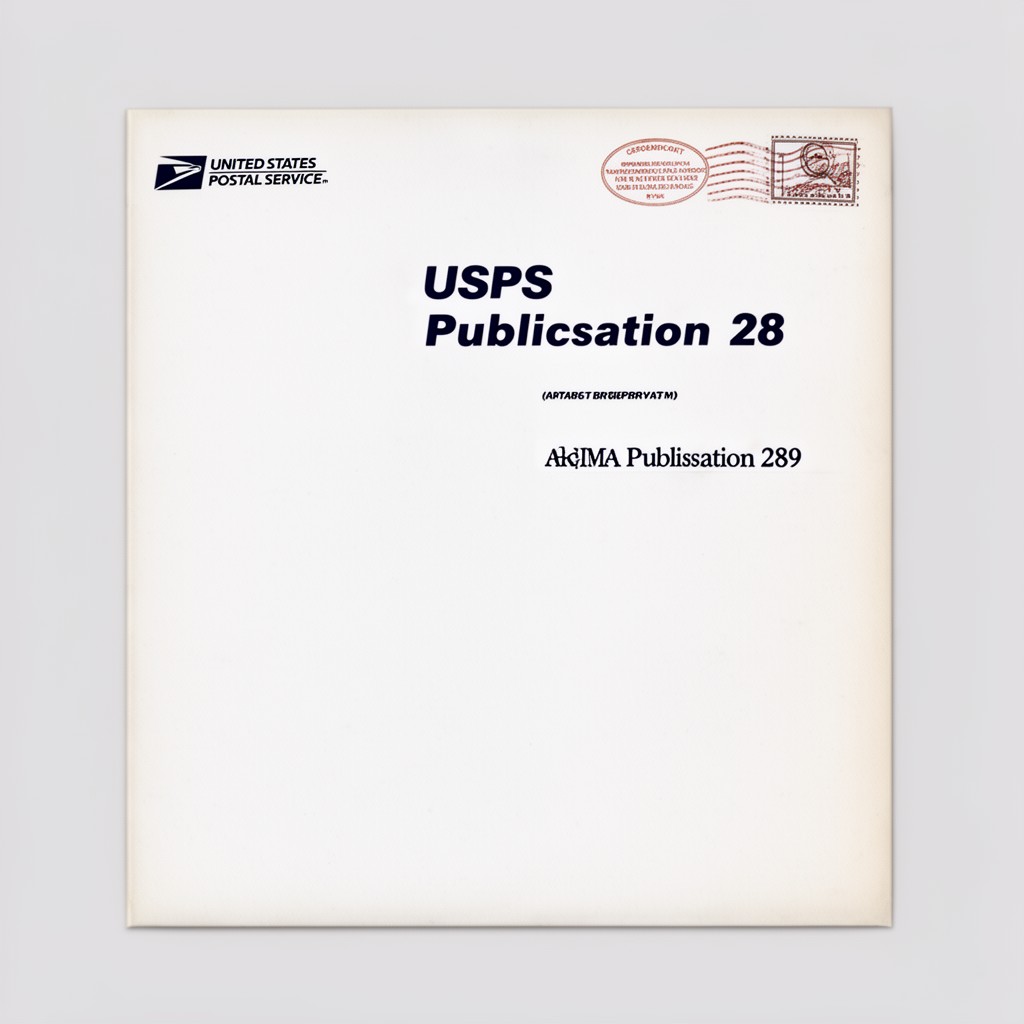 AI-generated illustration of USPS Publication 28