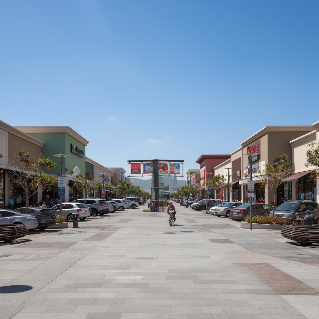 AI-generated illustration of Las Americas Premium Outlets