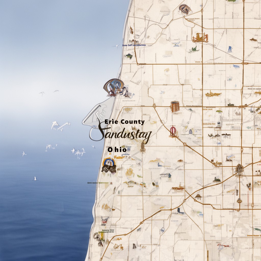 AI-generated illustration of Erie County, Ohio
