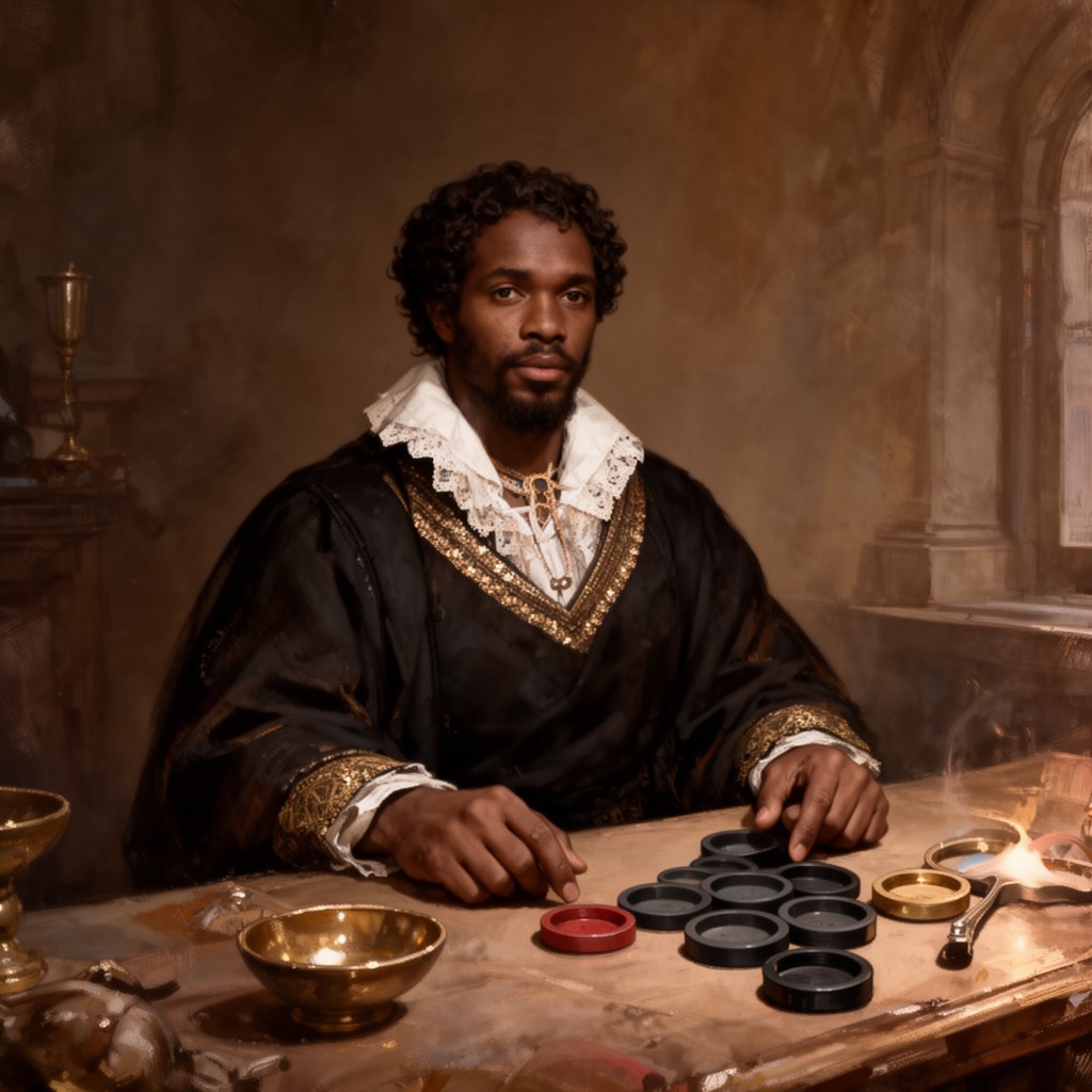 AI-generated illustration of Othello (character)