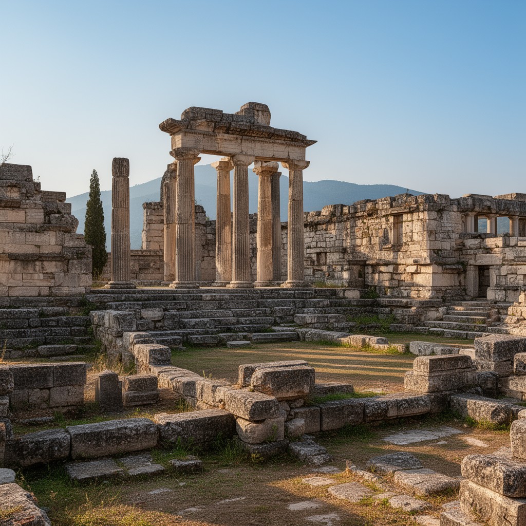 AI-generated illustration of Olympia, Greece