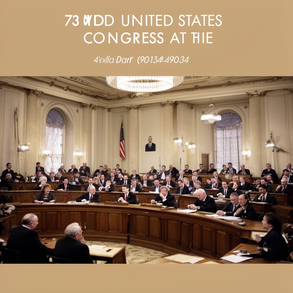 AI-generated illustration of 73rd United States Congress