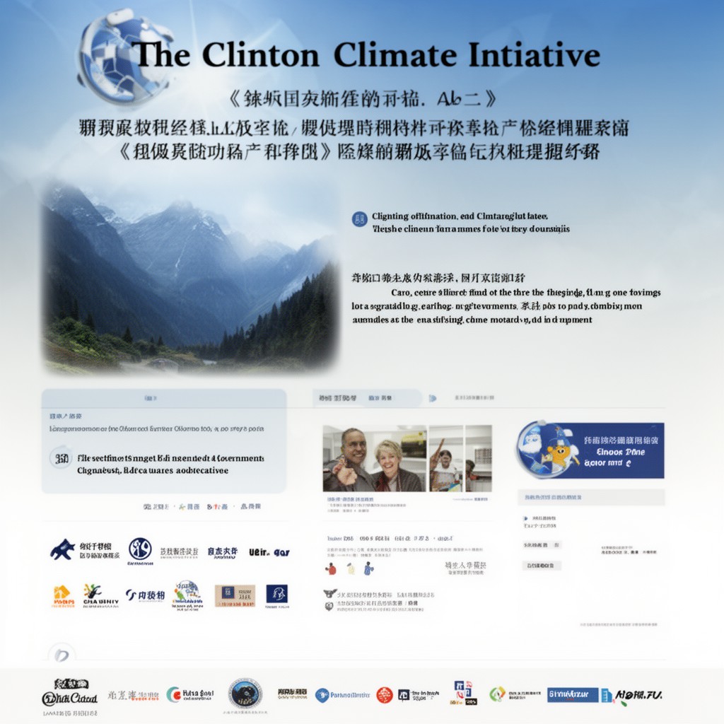 AI-generated illustration of Clinton Climate Initiative