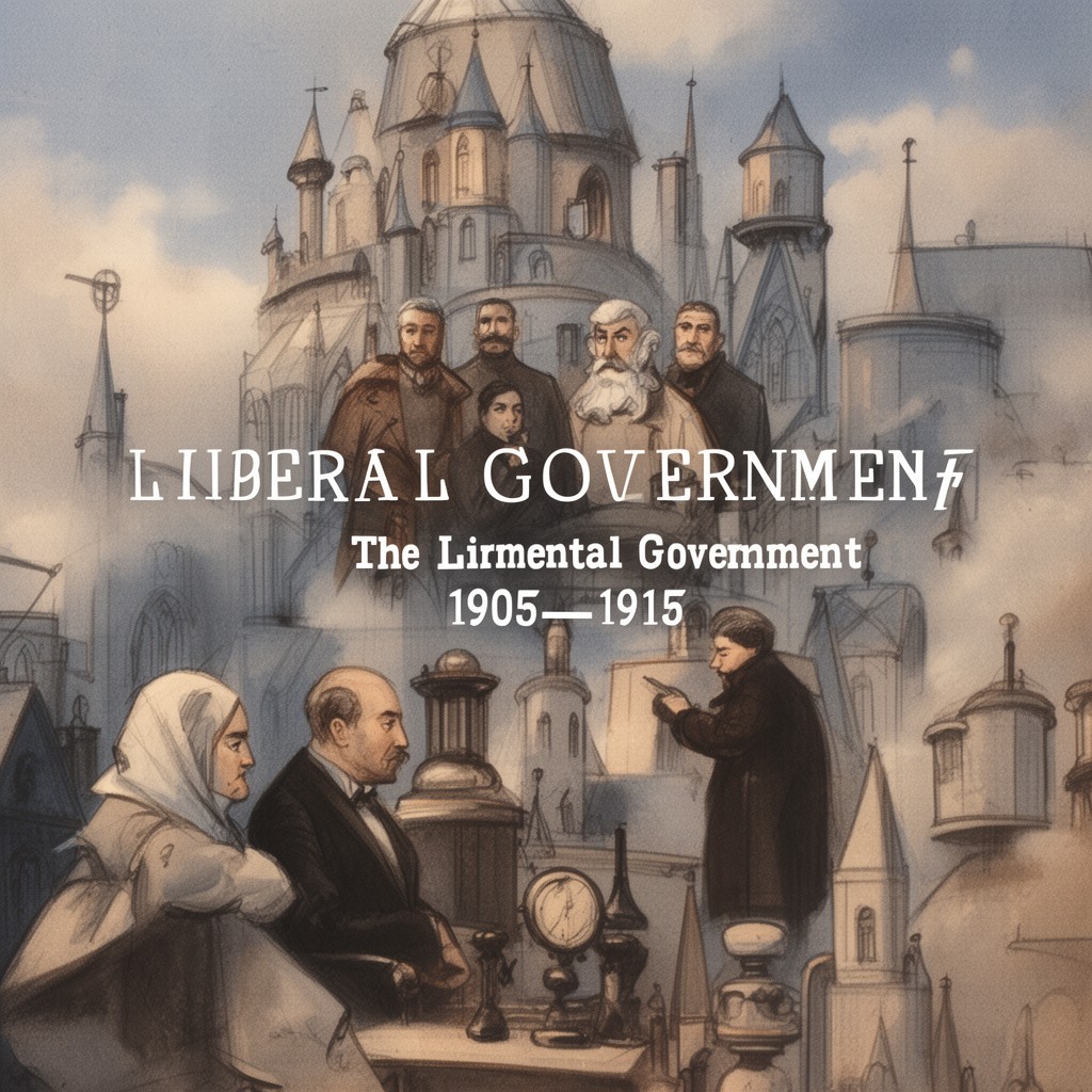 AI-generated illustration of Liberal Government (1905–1915)