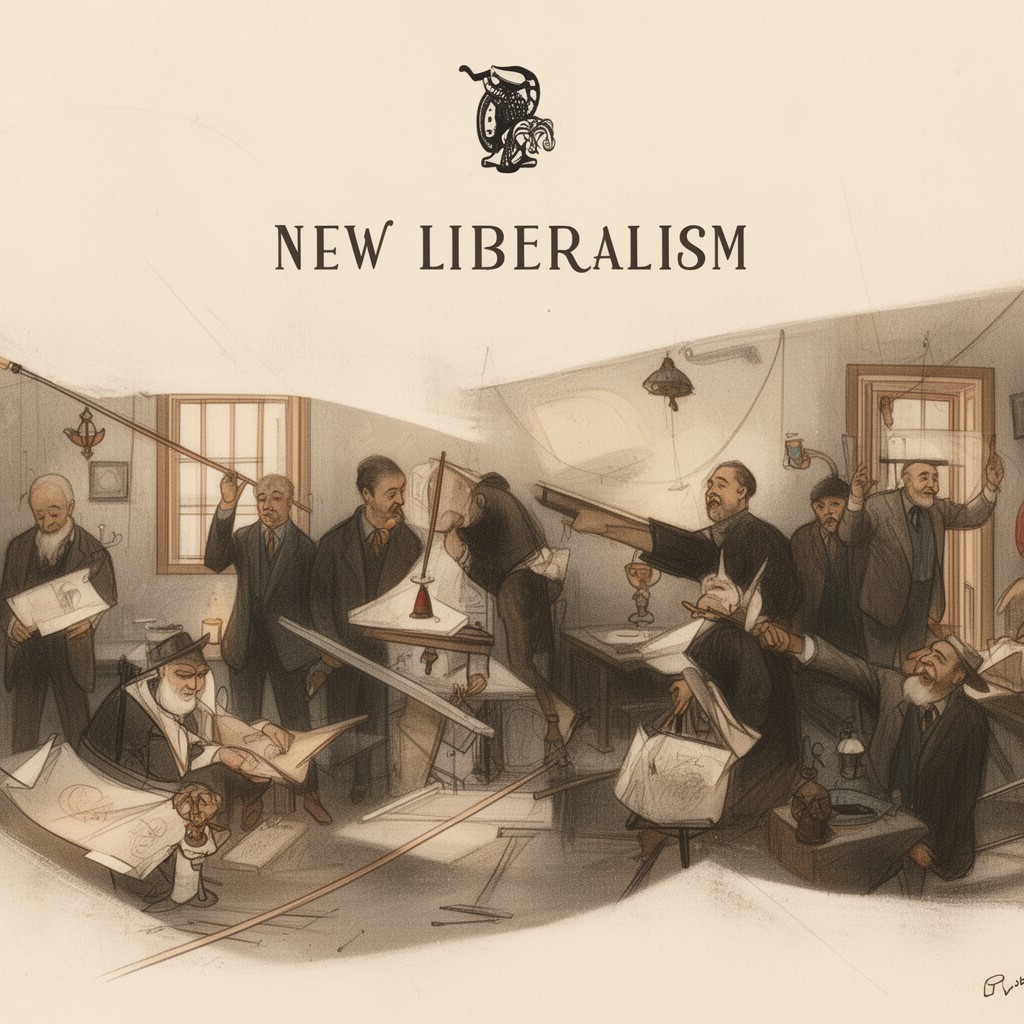 AI-generated illustration of New Liberalism