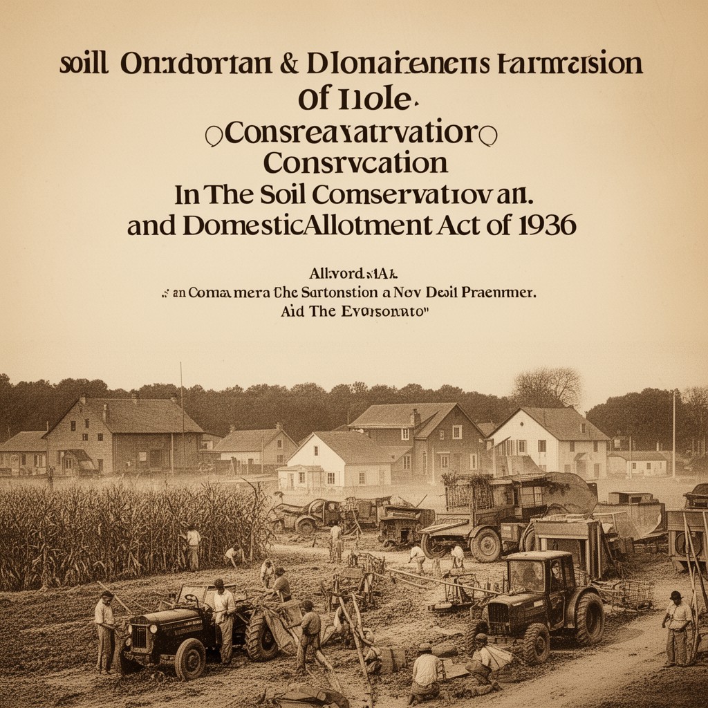 AI-generated illustration of Soil Conservation and Domestic Allotment Act of 1936