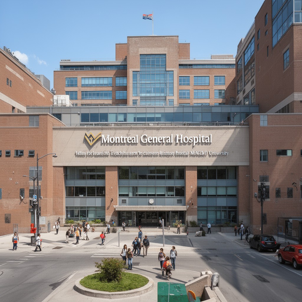 AI-generated illustration of Montreal General Hospital