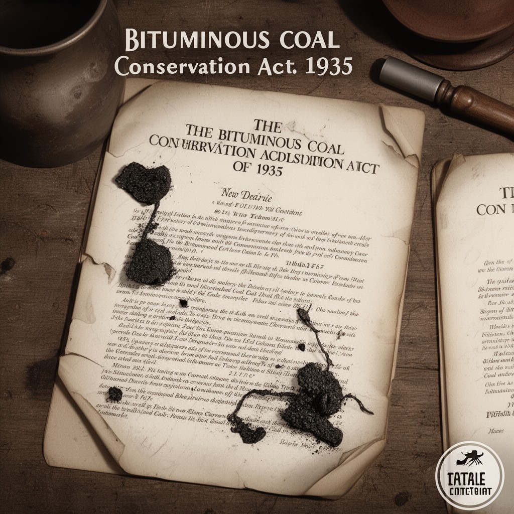 AI-generated illustration of Bituminous Coal Conservation Act of 1935
