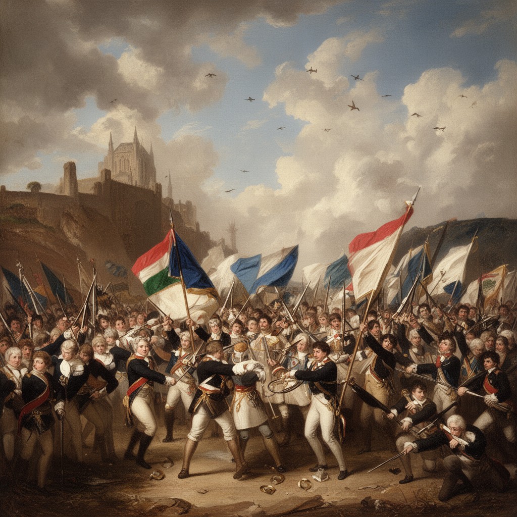 AI-generated illustration of War of the First Coalition
