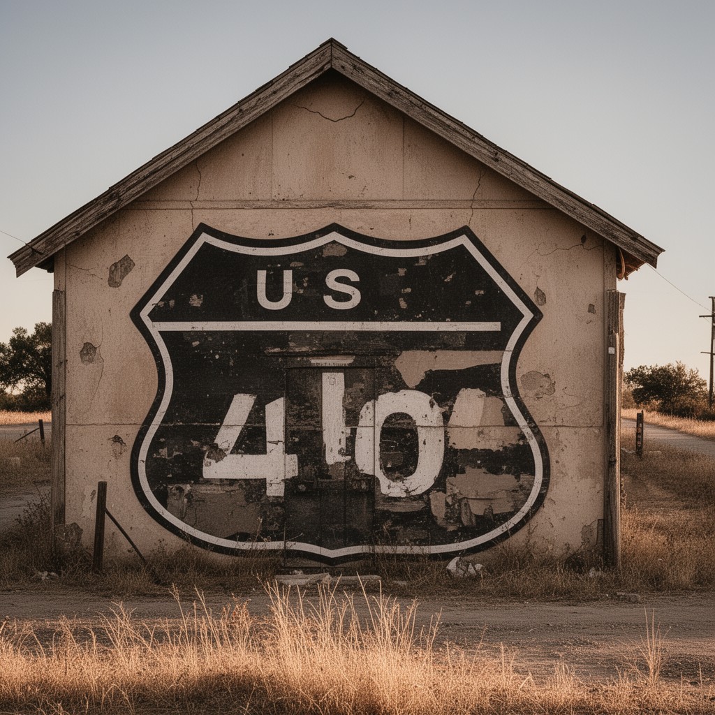 AI-generated illustration of Old U.S. Route 40