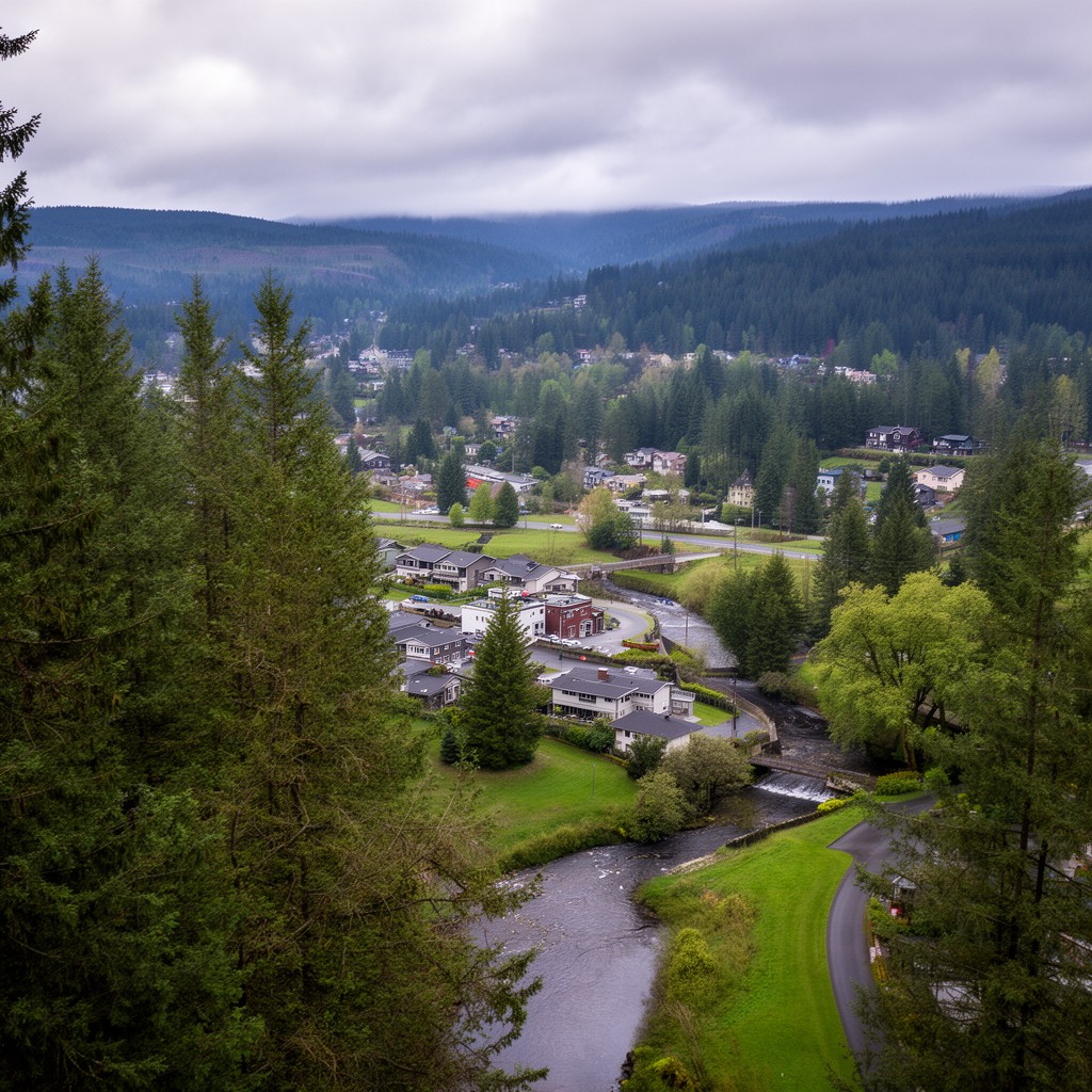 AI-generated illustration of Rockcreek, Oregon