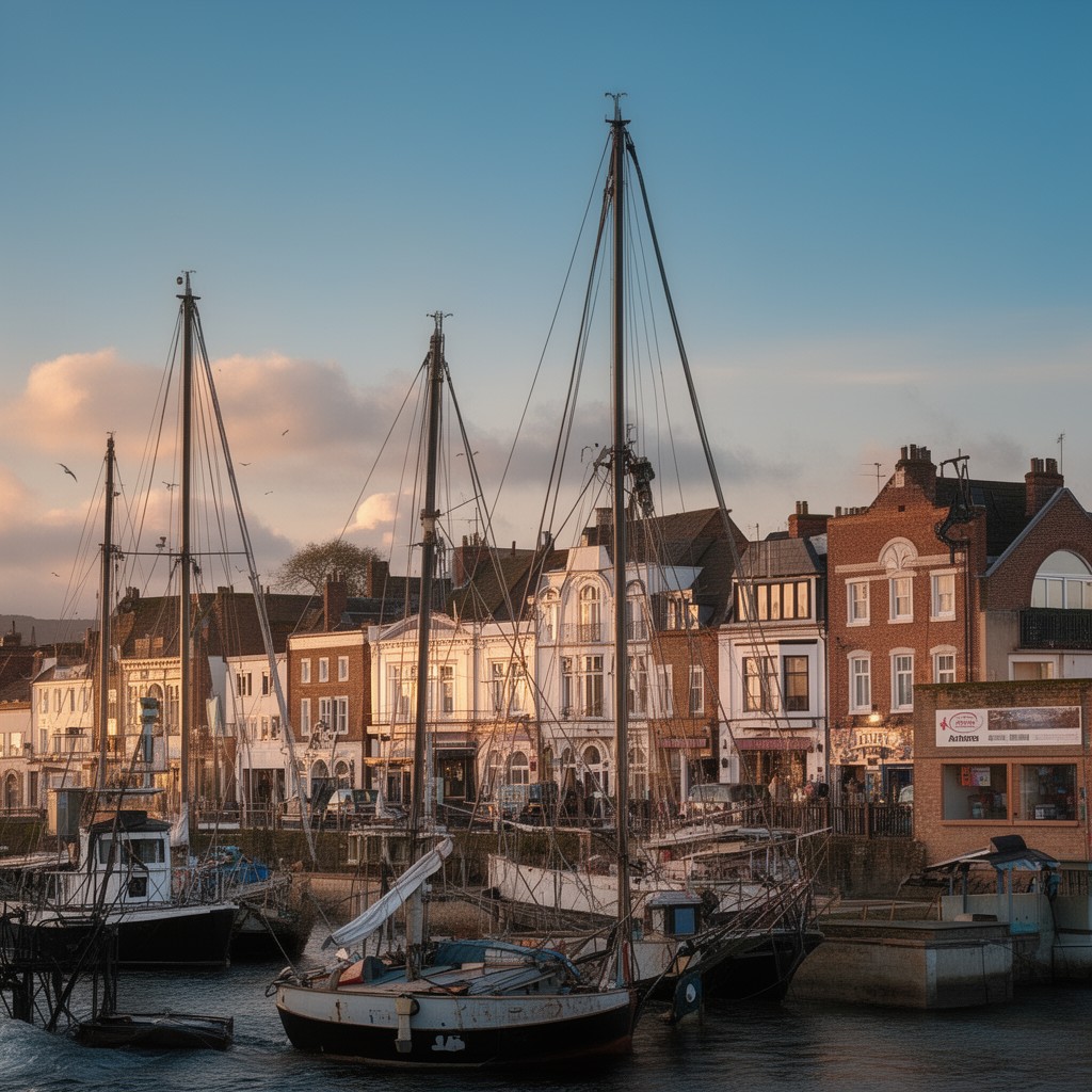 AI-generated illustration of Great Yarmouth, Norfolk, England