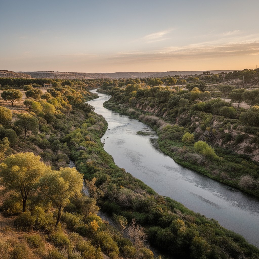 AI-generated illustration of Ebro River
